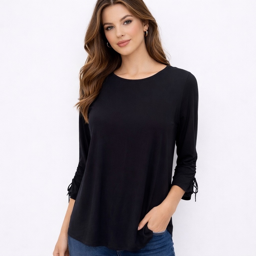 🖤 H&M Black‎ Long Sleeve Sheer Blouse – Women’s US 2
